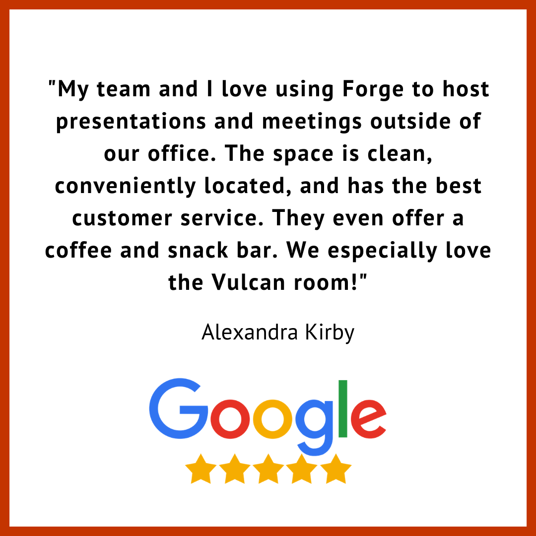 Forge Google Review